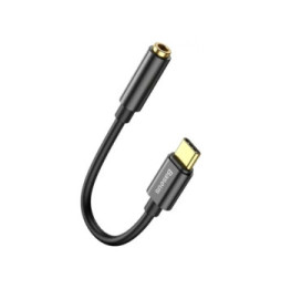 Baseus Adaptateur Audio USB-C-Mini Jack 3,5 mm Noir