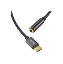 Baseus Adaptateur Audio USB-C-Mini Jack 3,5 mm Noir