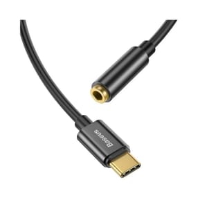 Baseus Adaptateur Audio USB-C-Mini Jack 3,5 mm Noir — image 4