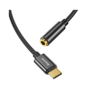 Baseus Adaptateur Audio USB-C-Mini Jack 3,5 mm Noir