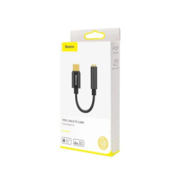 Baseus Adaptateur Audio USB-C-Mini Jack 3,5 mm Noir