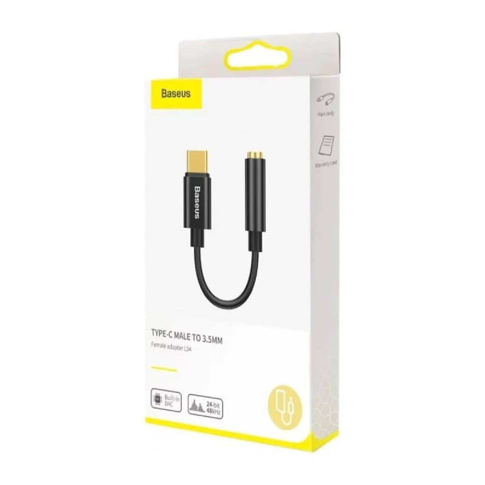 Baseus Adaptateur Audio USB-C-Mini Jack 3,5 mm Noir — image 5