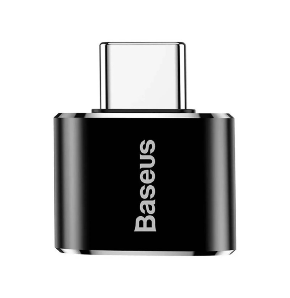 Baseus Adaptateur USB OTG USB-A vers USB-C Noir