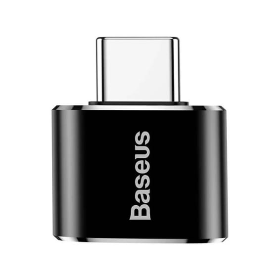 Baseus Adaptateur USB OTG USB-A vers USB-C Noir