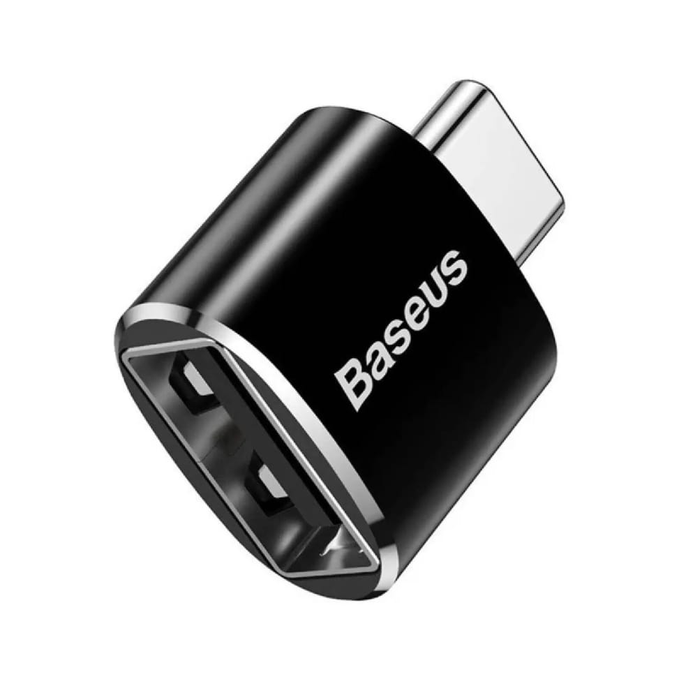 Baseus Adaptateur USB OTG USB-A vers USB-C Noir — image 3