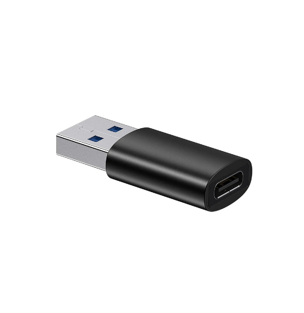 Baseus Adaptateur USB-C vers USB 3.1 Modèle Ingenuity Charge et Synchronisation 10 Gb/s Noir