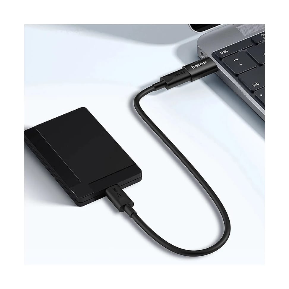 Baseus Adaptateur USB-C vers USB 3.1 Modèle Ingenuity Charge et Synchronisation 10 Gb/s Noir — image 5