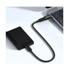 Baseus Adaptateur USB-C vers USB 3.1 Modèle Ingenuity Charge et Synchronisation 10 Gb/s Noir