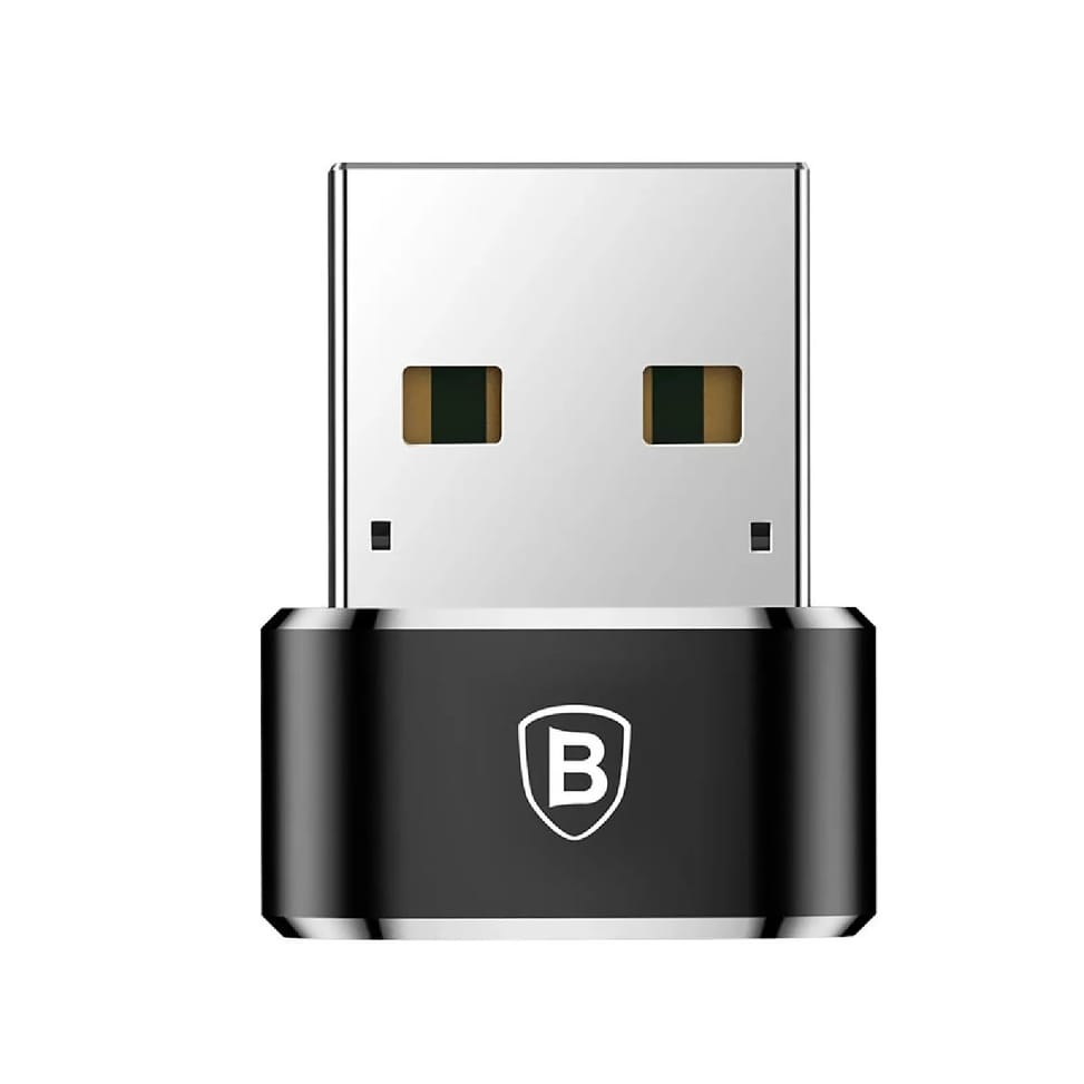 Baseus Adaptateur USB-C vers USB-A 2.0 Charge 5A et Synchronisation 480 Mb/s Noir — image 2
