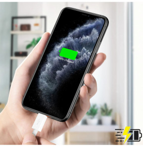 Baseus Cable 3 en 1 USB vers Lightning, USB-C et Micro USB 2.5A 15 mètres Blanc