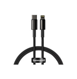 Baseus Câble de Charge et Transfert USB-C-Lightning 20W 1m Noir
