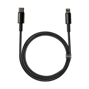 Baseus Câble de Charge et Transfert USB-C-Lightning 20W 1m Noir — image 2