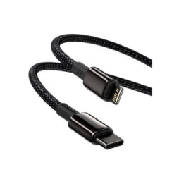 Baseus Câble de Charge et Transfert USB-C-Lightning 20W 1m Noir