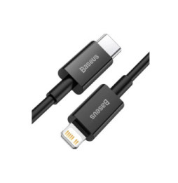 Baseus Câble de Charge et Transfert USB-C-Lightning 20W 1m Noir