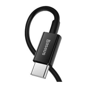 Baseus Câble de Charge et Transfert USB-C-Lightning 20W 1m Noir — image 3