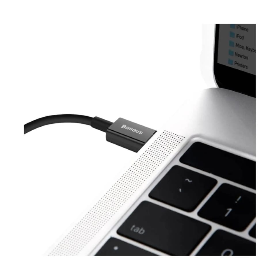 Baseus Câble de Charge et Transfert USB-C-Lightning 20W 1m Noir — image 4