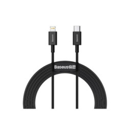 Baseus Câble de Charge et Transfert USB-C-Lightning 20W 2m Noir
