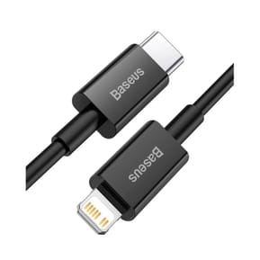 Baseus Câble de Charge et Transfert USB-C-Lightning 20W 2m Noir — image 2