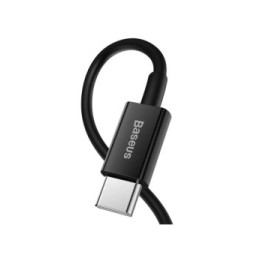 Baseus Câble de Charge et Transfert USB-C-Lightning 20W 2m Noir