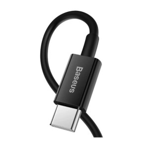 Baseus Câble de Charge et Transfert USB-C-Lightning 20W 2m Noir