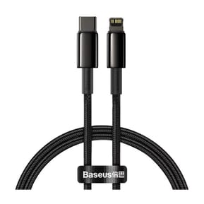 Baseus Câble de Charge et Transfert USB-C-Lightning 20W 2m Noir