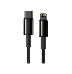 Baseus Câble de Charge et Transfert USB-C-Lightning 20W 2m Noir