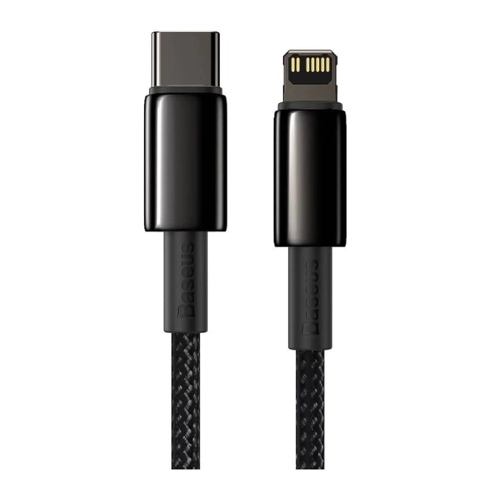 Baseus Câble de Charge et Transfert USB-C-Lightning 20W 2m Noir — image 3
