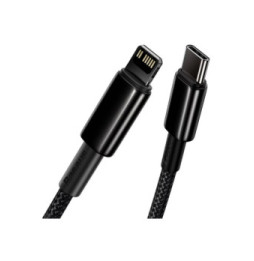 Baseus Câble de Charge et Transfert USB-C-Lightning 20W 2m Noir