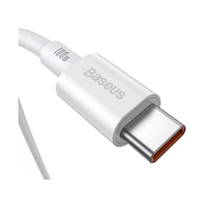 Baseus Câble de Charge et Transfert USB-C-USB-C 100W 2m Blanc — image 3