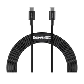 Baseus Câble de Charge et Transfert USB-C-USB-C 100W 2m Noir