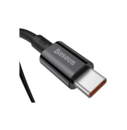 Baseus Câble de Charge et Transfert USB-C-USB-C 100W 2m Noir