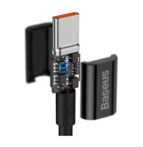 Baseus Câble de Charge et Transfert USB-C-USB-C 100W 2m Noir