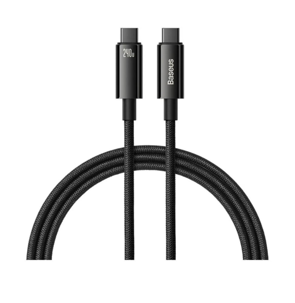Baseus Câble de Charge et Transfert USB-C-USB-C 240W 1m Noir