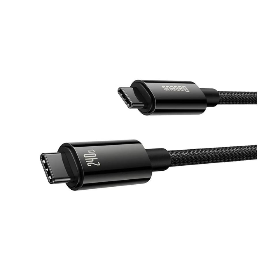 Baseus Câble de Charge et Transfert USB-C-USB-C 240W 1m Noir — image 2