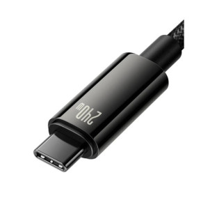 Baseus Câble de Charge et Transfert USB-C-USB-C 240W 1m Noir