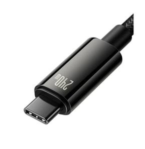 Baseus Câble de Charge et Transfert USB-C-USB-C 240W 2m Noir