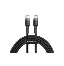 Baseus Câble de Charge et Transfert USB-C-USB-C 60W 1m Noir