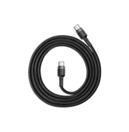 Baseus Câble de Charge et Transfert USB-C-USB-C 60W 1m Noir