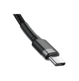 Baseus Câble de Charge et Transfert USB-C-USB-C 60W 1m Noir