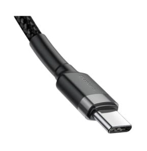 Baseus Câble de Charge et Transfert USB-C-USB-C 60W 1m Noir