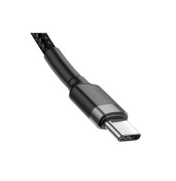 Baseus Câble de Charge et Transfert USB-C-USB-C 60W 2m Noir