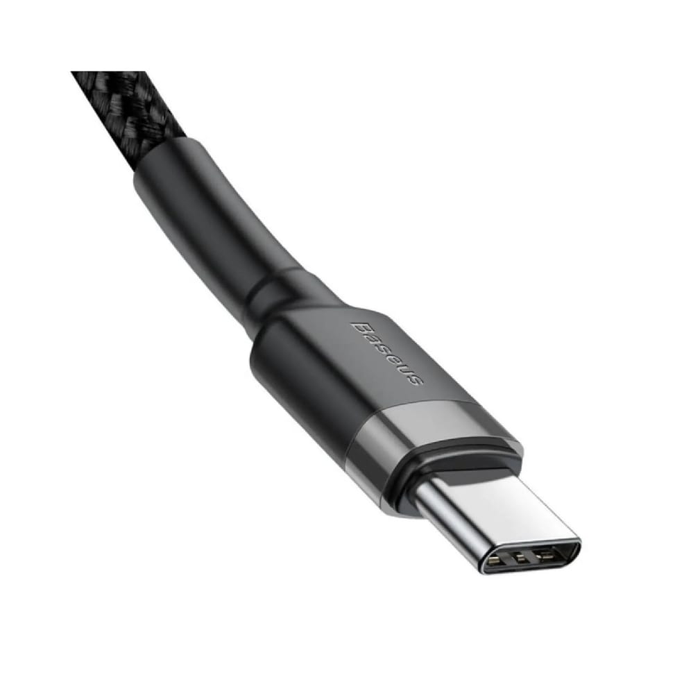 Baseus Câble de Charge et Transfert USB-C-USB-C 60W 2m Noir — image 3