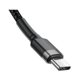 Baseus Câble de Charge et Transfert USB-C-USB-C 60W 2m Noir