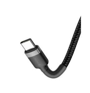 Baseus Câble de Charge et Transfert USB-C-USB-C 60W 2m Noir