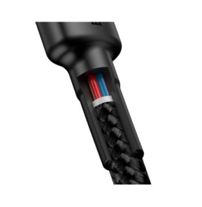 Baseus Câble de Charge et Transfert USB-C-USB-C 60W 2m Noir