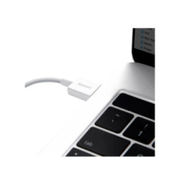 Baseus Câble de Charge et Transfert USB-Lightning 2,4A 25cm Rapide Blanc