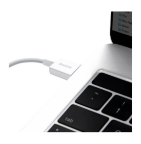 Baseus Câble de Charge et Transfert USB-Lightning 2,4A 25cm Rapide Blanc