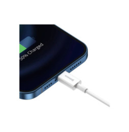 Baseus Câble de Charge et Transfert USB-Lightning Rapide 2,4A 1,5m Rapide Blanc