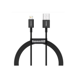 Baseus Câble de Charge et Transfert USB-Lightning Rapide 2,4A 1m Rapide Noir