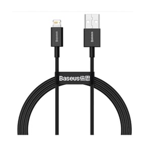Baseus Câble de Charge et Transfert USB-Lightning Rapide 2,4A 1m Rapide Noir